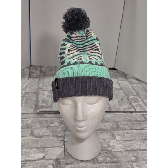 Patagonia Other - Patagonia Kids Powder Town Beanie Snow Beam Nouveau Green One Size